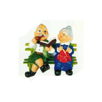 Omi und Opi sitzend auf Bank Variante 3 verkleinert