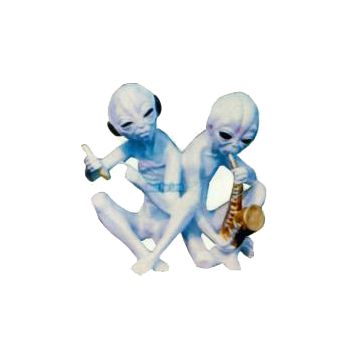musizierende Aliens verkleinert
