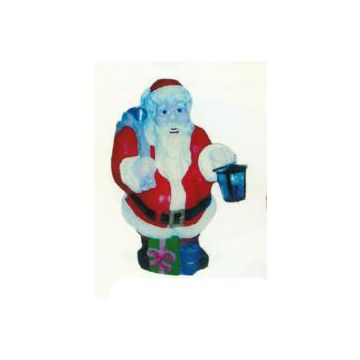 stehender Weihnachtsmann mit Laterne verkleinert