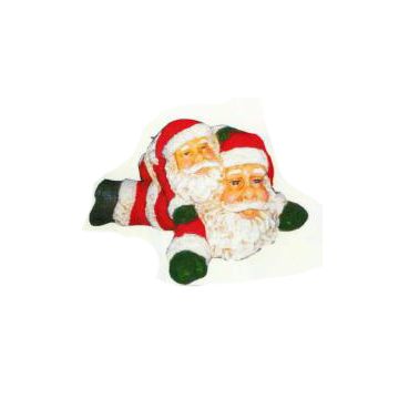 liegende Weihnachtsmänner klein verkleinert