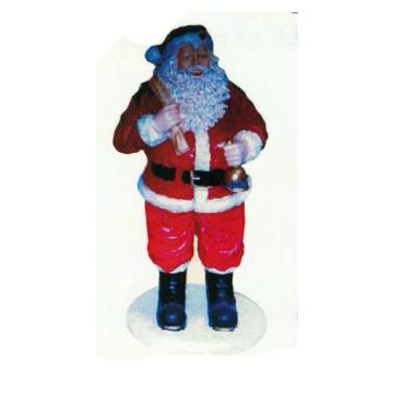 mittelgroßer Weihnachtsmann mit Glocke und Sack verkleinert