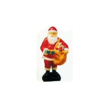 kleiner Weihnachtsmann mit Sack voller Geschenken verkleinert