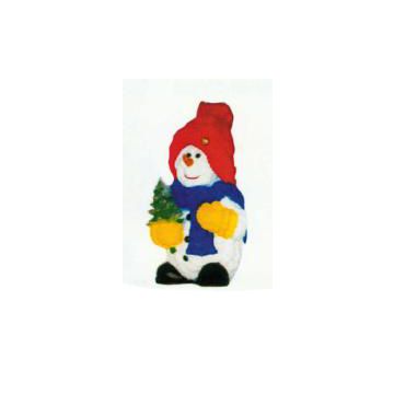 bunter Schneemann klein Variante 2 verkleinert