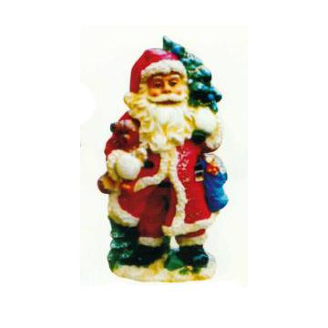 Weihnachtsmann mit Teddy unter dem Arm verkleinert