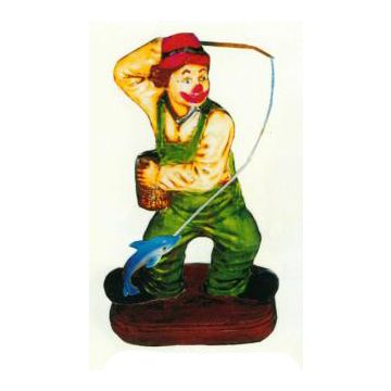 kleiner Clown als Fischer verkleinert
