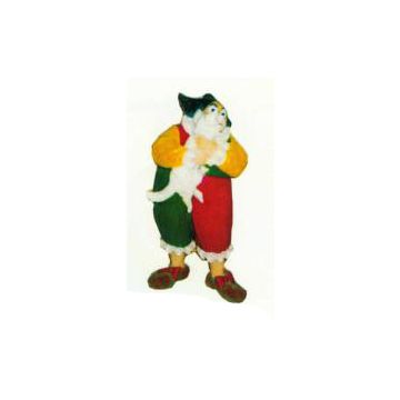 dicker Clown mit Hund klein verkleinert