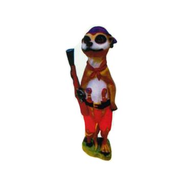 Erdmännchen als Seeräuber lebensgroß