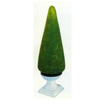 lange Buchsbaum Imitation in Pflanzschale lebensgroß