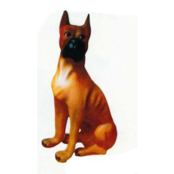 American Pitbull Kampfhund sitzend lebensgroß