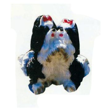 Shih Tzu Pärchen machen Männchen lebensgroß