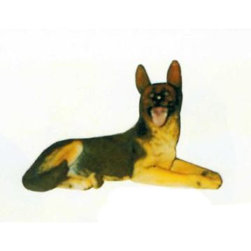 Deutscher Schäferhund Welpen liegend lebensgroß