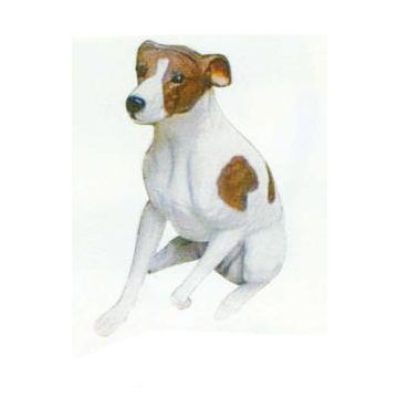 Beagle sitzend lebensgroß