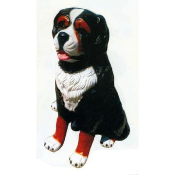 Berner Sennenhund sitzend lebensgroß