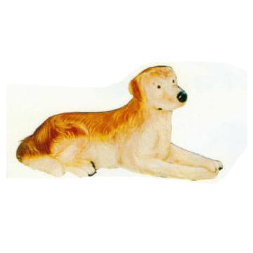 Labrador liegend beige lebensgroß