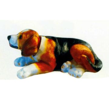 Beagle liegend lebensgroß