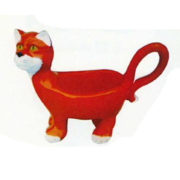Katze braun als Gefäß lebensgroß
