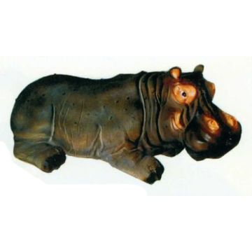 Nilpferd liegend im Wasser Hippo verkleinert