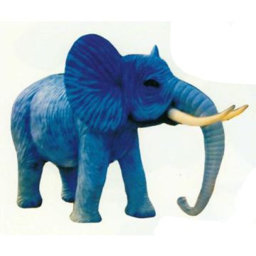 Großer Elefant Rüssel unten lebensgroß