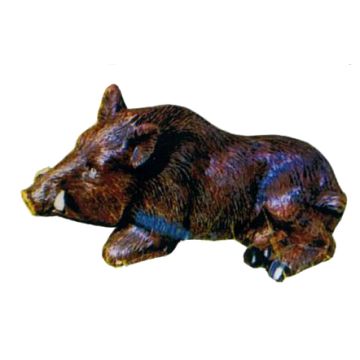 kleiner liegender Keiler Wildschwein verkleinert