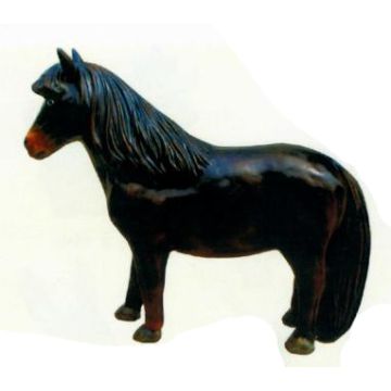Pony dunkelbraun verkleinert