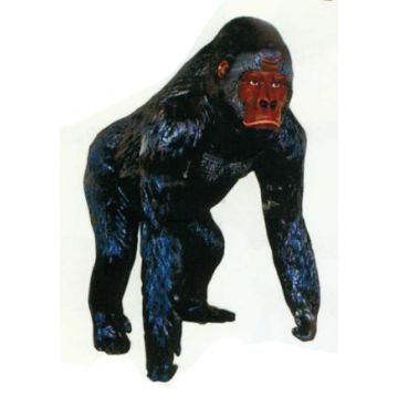 großer schwarzer Gorilla Affe lebensgroß