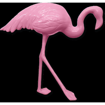 Flamingo pink Kopf mittig lebensgroß