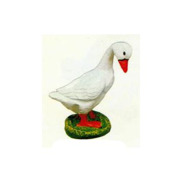 kleine Gans auf Wiese lebensgroß