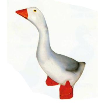 kleine abstrakte Gans lebensgroß