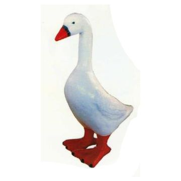 große stolze Gans lebensgroß