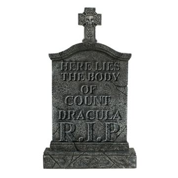 Kreuz Grabstein Graf Dracula lebensgroß