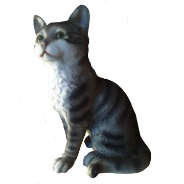 Katze sitzend lebensgroß