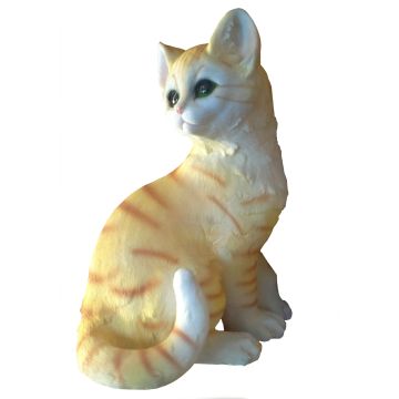 Katze sitzend lebensgroß
