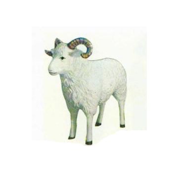 großer Schafbock lebensgroß