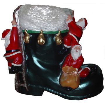 Schuh mit Weihnachtsmänner verkleinert