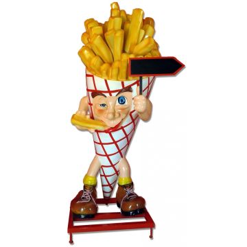 Pommes Frites Männchen rot groß übergroß XXL