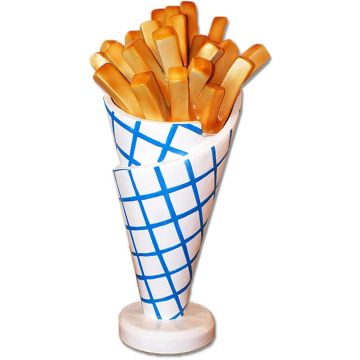 Aufsteller Pommes vergrößert