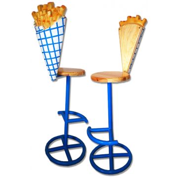 Barstuhl Pommes vergrößert