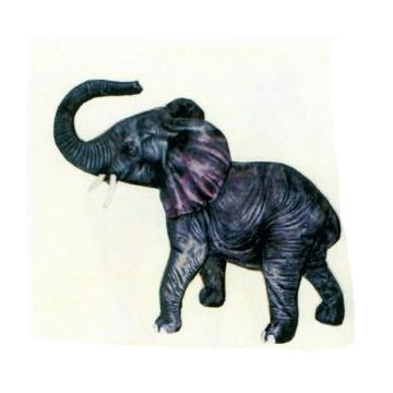 kleiner Elefant mit Rüssel oben verkleinert