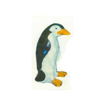 stehender Pinguin lebensgroß