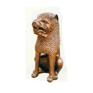 antiker chinesischer Löwe lebensgroß