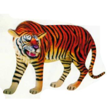 chinesische Wildkatze Tiger lebensgroß