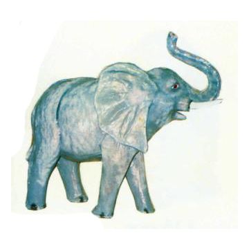 laufender Elefant klein verkleinert
