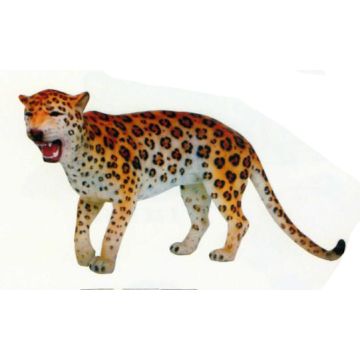 laufender Leopard lebensgroß