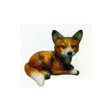 kleiner Fuchs liegend lebensgroß