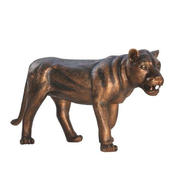 Löwin stehend Bronze lebensgroß