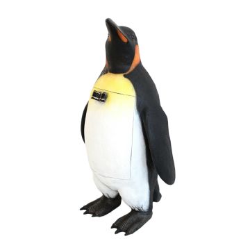 Pinguin Abfalleimer lebensgroß