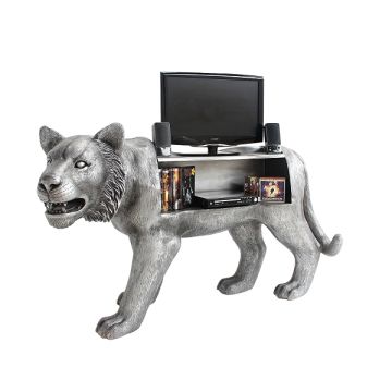 Tiger Silber Regal lebensgroß