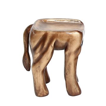 Hocker Löwe AntikGold für Kinder verkleinert