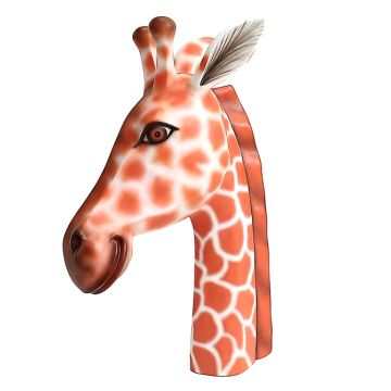 Giraffenkopf links lebensgroß