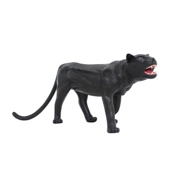 Schwarzer Jaguar stehend lebensgroß